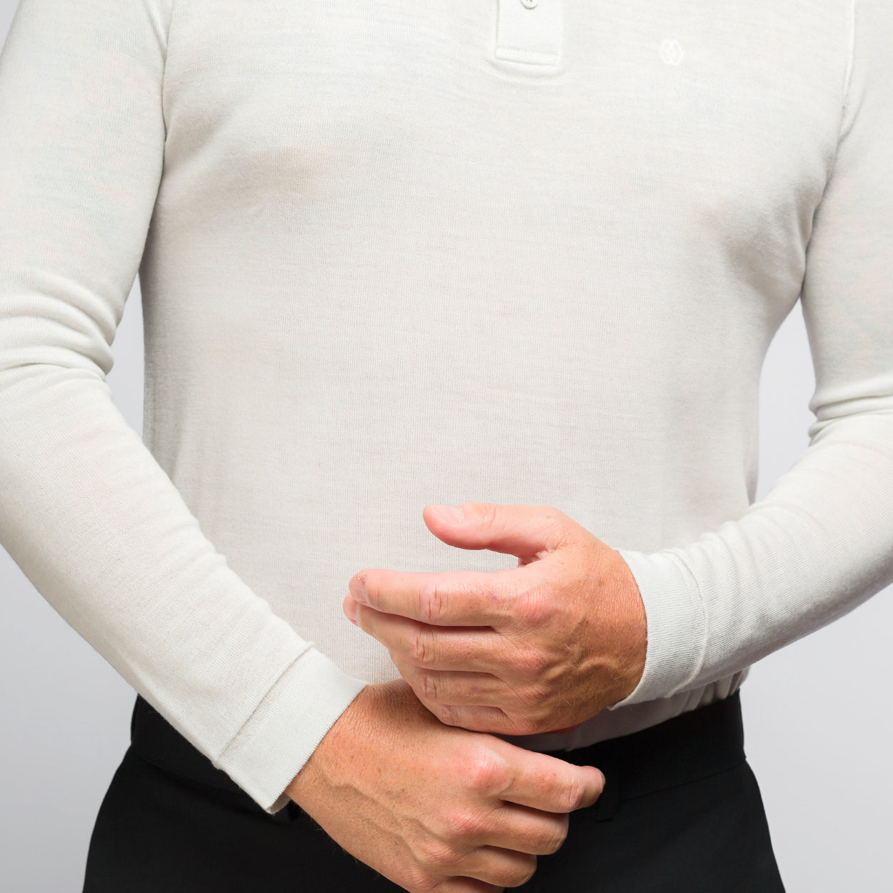 The Polo Longsleeve Merino Stripes