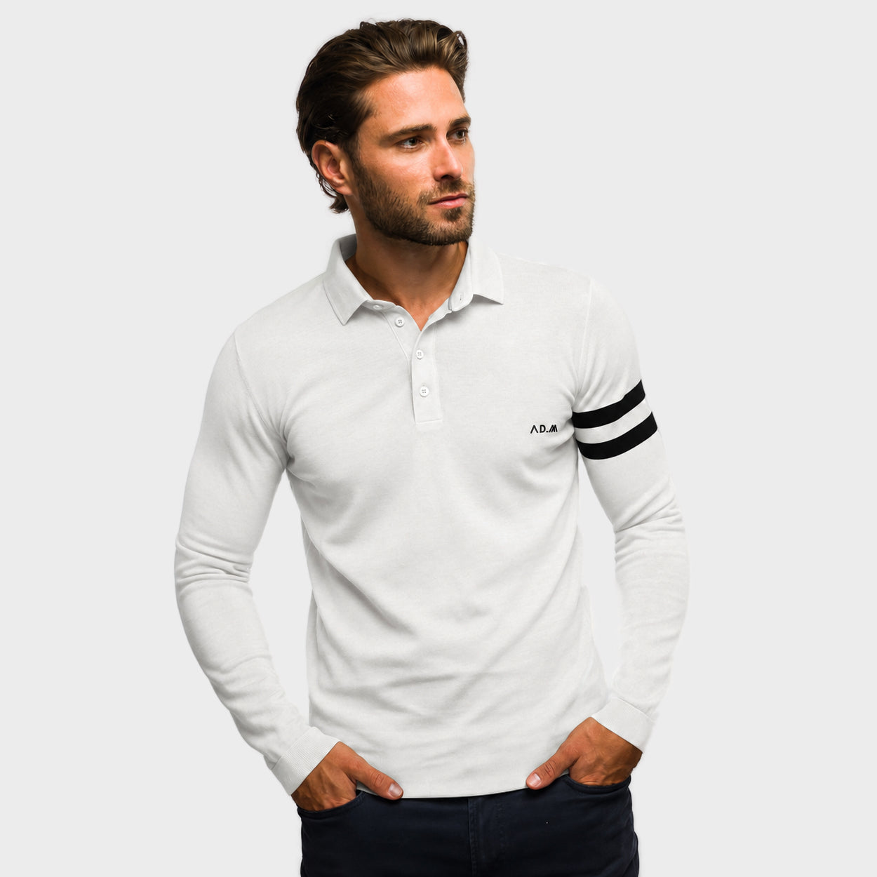 The Polo Longsleeve Mercerized Stripes