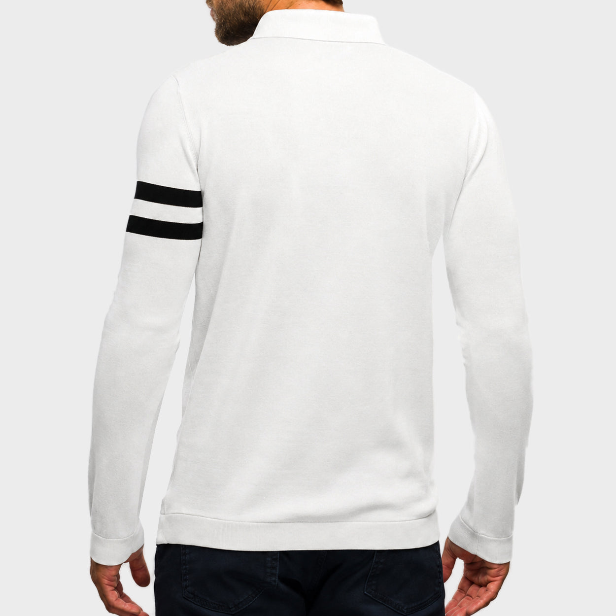 The Polo Longsleeve Mercerized Stripes