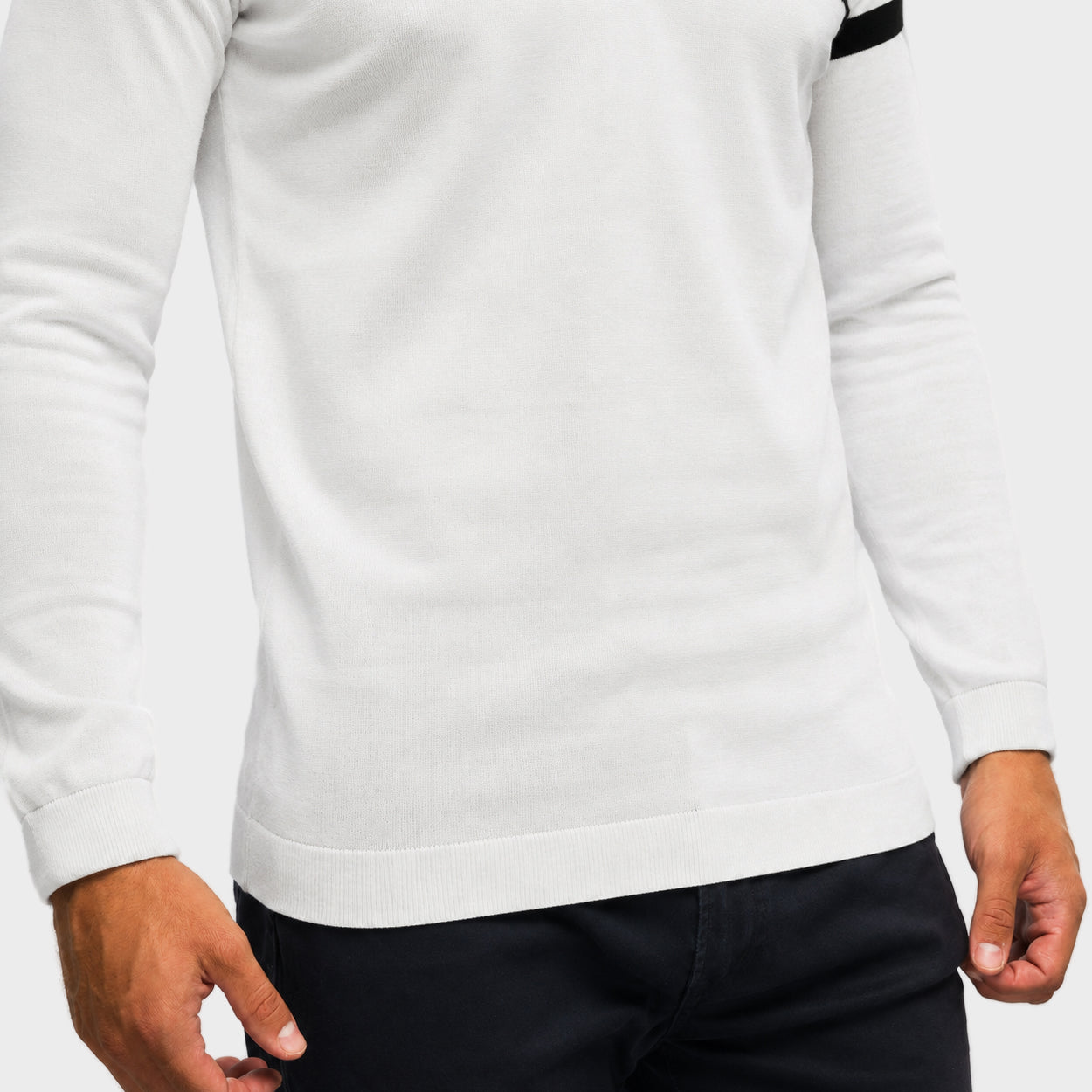 The Polo Longsleeve Mercerized Stripes