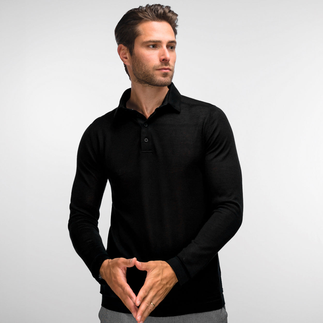 The Polo Longsleeve Cashmere Silk