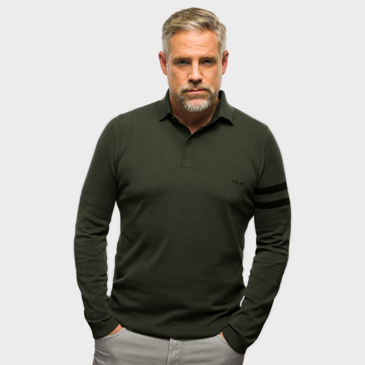 The Polo Longsleeve Mercerized Stripes