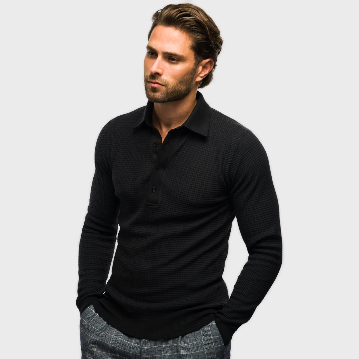 The Polo Longsleeve Silk